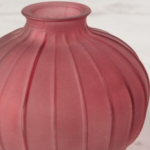 Стеклянная ваза для цветов Evening Dawn 9 см темно-розовая Koopman фото 2