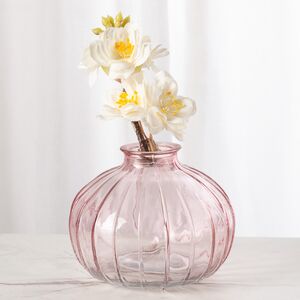 Стеклянная ваза для цветов Evening Dawn 9 см светло-розовая Koopman фото 1