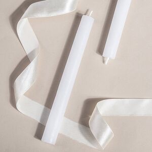 Столовая свеча Claire 20 см белая