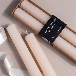 Набор столовых свечей Jennifer 25 см, 2 шт, кремовый Koopman фото 2