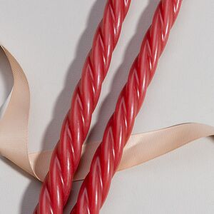 Витые свечи Bella Luce 25 см красные, 2 шт Koopman (Купман) фото 2