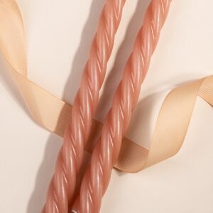 Витые свечи Bella Luce 25 см персиковые, 2 шт Koopman (Купман) фото 2