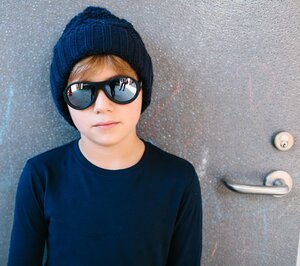 Солнцезащитные очки для подростков Babiators Aces. Спецназ, 6-14 лет, чёрный, зеркальные линзы Babiators фото 2