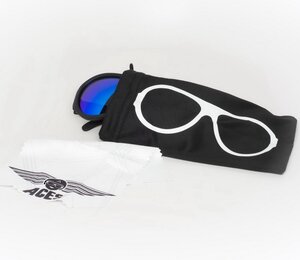 Солнцезащитные очки для подростков Babiators Aces. Спецназ, 6-14 лет, чёрный, cиние линзы Babiators фото 6