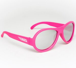 Солнцезащитные очки для подростков Babiators Aces. Поп-звезда, 6-14 лет, розовый, зеркальные линзы Babiators фото 2