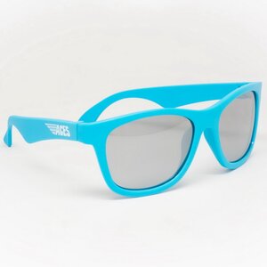 Солнцезащитные очки для подростков Babiators Aces Navigators. Электрик, 6-14 лет, голубые, серебряные линзы Babiators фото 2
