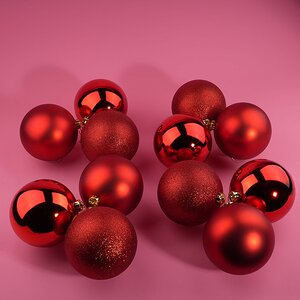 Набор пластиковых шаров Red Accento 14 см, 12 шт Koopman фото 6