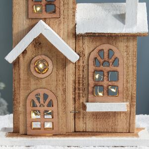Домик с подсветкой Doppelhaus - Торнтон 41 см, на батарейках Koopman (Купман) фото 2