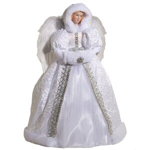 Ангел в белоснежной шубе с муфтой 40 см Holiday Classics фото 1