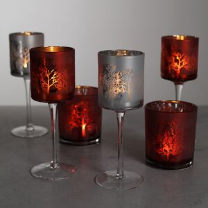 Декоративный подсвечник Адальюр 20 см серебряный Edelman фото 5