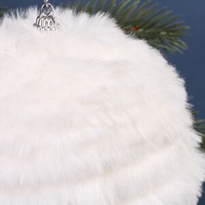 Елочный шар-снежок Fluffy Snowballs 12 см белый Koopman фото 2
