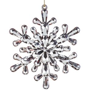 Набор елочных игрушек Снежинки Diamante 12 см, 3 шт Koopman фото 4