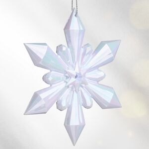 Елочная игрушка Снежинка - Savolle Lilac 12 см, подвеска Koopman фото 3