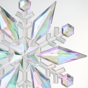 Елочная игрушка Снежинка - Maclaren Bow 12 см, подвеска Koopman фото 2