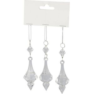 Набор елочных игрушек Crystal Luster - Чарующая Магия 9 см, 3 шт