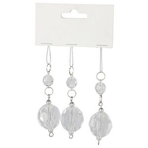 Набор елочных игрушек Crystal Luster - Изящный Флер 9 см, 3 шт