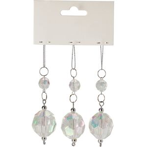 Набор елочных игрушек Crystal Muskes - Изящный Флер 9 см, 3 шт