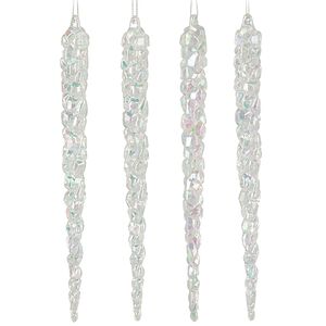 Набор елочных игрушек Сосульки Лоренсо - Ройс 30 см, 4 шт