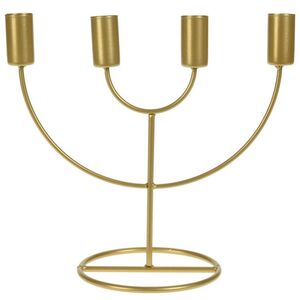 Подсвечник канделябр на 4 свечи Адажио 21 см, золотой Koopman фото 7