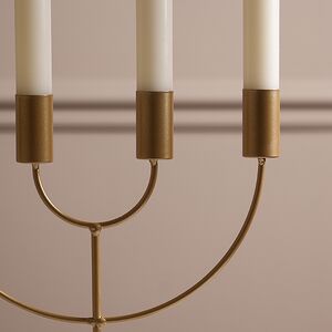 Подсвечник канделябр на 4 свечи Адажио 21 см, золотой Koopman фото 4