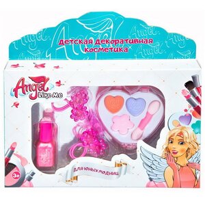 Набор детской декоративной косметики - Сердечко, 4 предмета Angel Like Me (Энджел Лайк Ми) фото 2