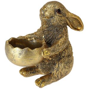 Декоративный подсвечник Rabbit - Holding Egg 13 см Koopman фото 1