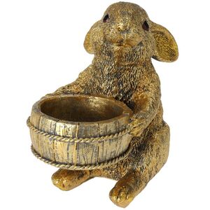Декоративный подсвечник Rabbit - Holding Barrel 13 см Koopman фото 1