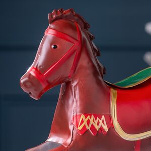 Декоративная фигурка Лошадка-качалка Венеция 31*24 см шоколадная Koopman (Купман) фото 2