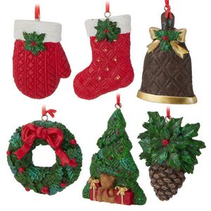 Набор елочных игрушек Favara - Мелодия Рождества, 6 шт