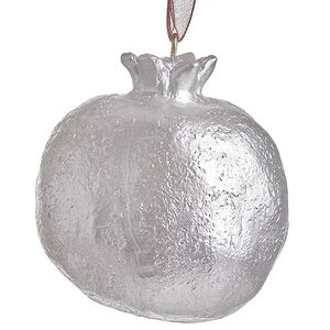 Елочная игрушка Гранат Dulverton 6 см серебряная Koopman фото 3
