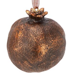 Елочная игрушка Гранат Dulverton 6 см шоколадная Koopman фото 1