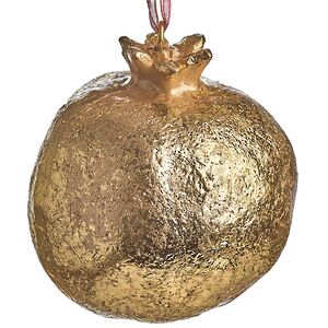 Елочная игрушка Гранат Dulverton 6 см золотая Koopman фото 1