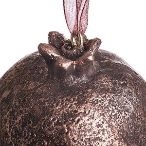 Елочная игрушка Гранат Dulverton 6 см шоколадная Koopman фото 2