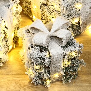 Светящиеся подарки под елку Spruce Surprise 17-30 см, 3 шт, теплые белые LED лампы, таймер, на батарейках Koopman фото 2