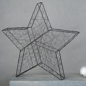 Светодиодная фигура Звезда Монтелло Блэк 50 см, 60 теплых белых LED, таймер, на батарейках Koopman фото 4
