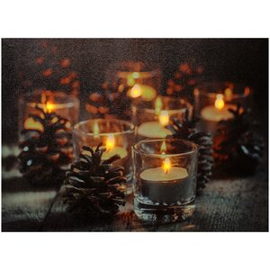 Светодиодная картина Рождественские Огни 40*30 см, на батарейках Peha фото 1
