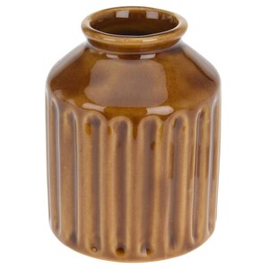Фарфоровая ваза Vivaro 10 см медовая Koopman фото 1
