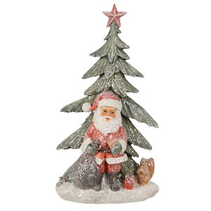 Новогодняя фигурка Санта Клаус у елочки 24 см Koopman фото 1