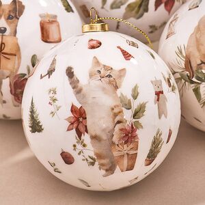 Набор елочных шаров Little Pets - Котята и Щенки 8 см, 4 шт Koopman фото 3