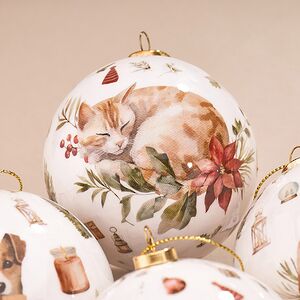 Набор елочных шаров Little Pets - Котята и Щенки 8 см, 4 шт Koopman фото 5