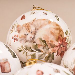 Набор елочных шаров Little Pets - Котята и Щенки 10 см, 4 шт Koopman фото 5