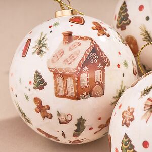 Набор елочных шаров Gingerbread - Пряничные человечки 8 см, 4 шт Koopman фото 3