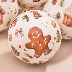 Набор елочных шаров Gingerbread - Пряничные человечки 10 см, 4 шт Koopman фото 2