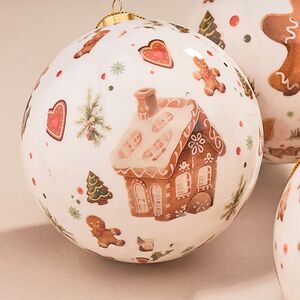 Набор елочных шаров Gingerbread - Пряничные человечки 10 см, 4 шт Koopman фото 3