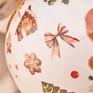 Набор елочных шаров Gingerbread - Пряничные человечки 10 см, 4 шт Koopman фото 4
