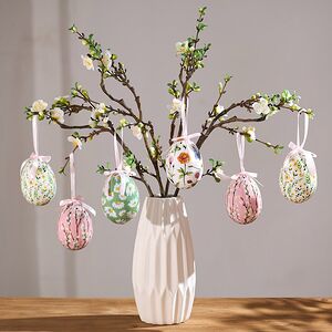 Пасхальные украшения Яйца - Flower Easter 10 см, 4 шт, подвеска Koopman фото 3