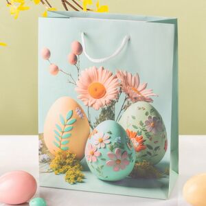Подарочный пакет Пасхальные яйца 23*17 см