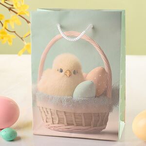 Подарочный пакет Пасхальный Цыпленок 16*11 см