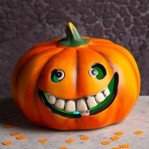 Фигурка на Хэллоуин Одержимая Тыква 14 см с подсветкой Koopman фото 5