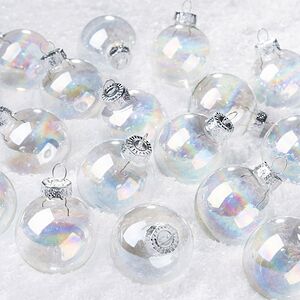 Набор стеклянных елочных шаров 3.5 см перламутровый mix, 16 шт Koopman фото 1